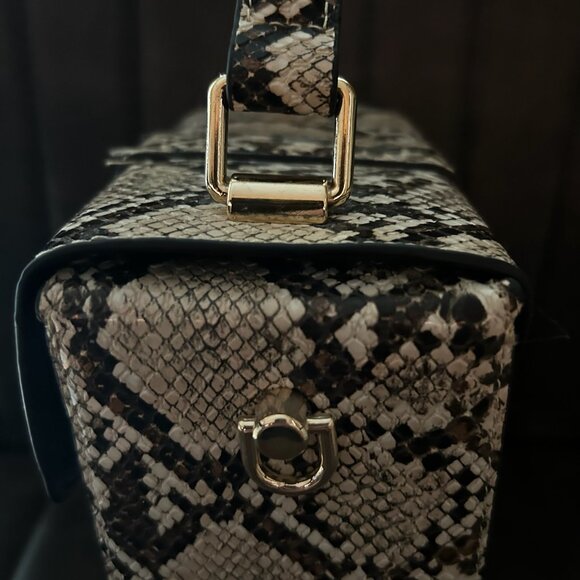 NWT Mango Crossbody Snake Print Bag With Shoulder Strap - Picture 11 of 12